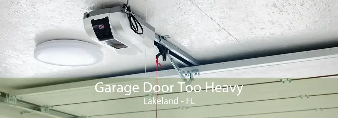 Garage Door Too Heavy Lakeland - FL